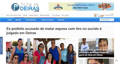 Desktop Screenshot of folhadeoeiras.com
